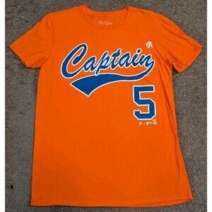 The 7 Line Army New York Mets David Wright Captain Orange T-Shirt Men's Medium